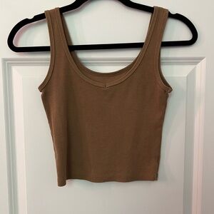 SHEIN Brown Cropped Tank Top-Women’s